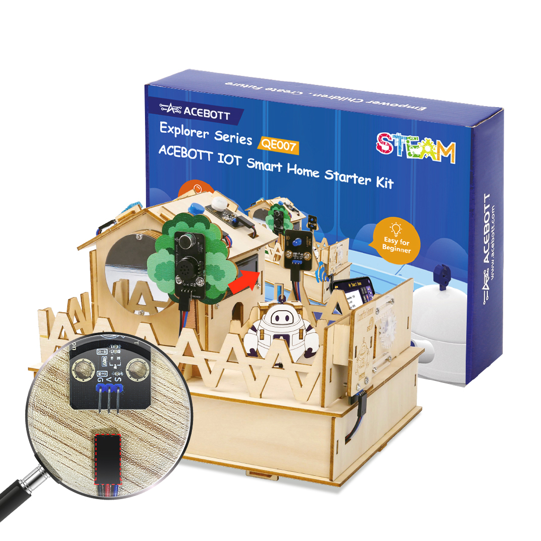 Smart Home Vimar - ACEBOTTスマートホームSTEM STEAMスターターキット木製住宅IoT Wifiプログラミング対応ESP32 Arduino用