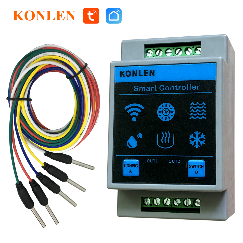 Wifi Water Sensor - KONLEN Tuya 水位センサー WIFI スマートホーム漏水洪水警報コントローラーメータープール Vape