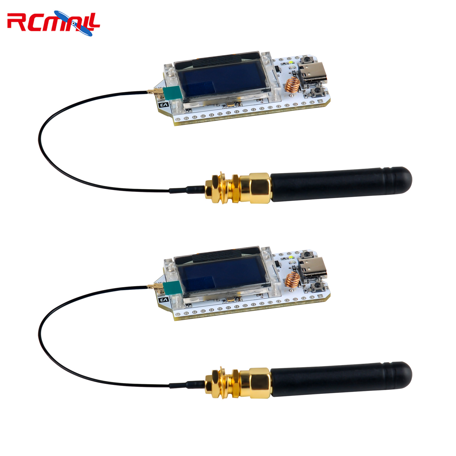 Smart Home Vimar - Lora32-インテリジェントホーム用の開発ボードキット,oledディスプレイ,btとwifi,arduino,iot,sx1262,v3,868mhz,915mhz,0.96インチ,2個