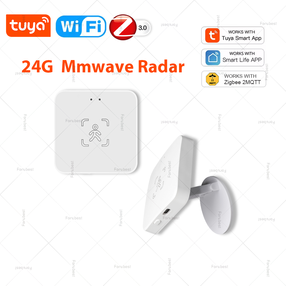 Zigbee Motion Sensor - Tuya WiFi/Zigbee 人間存在検出器スマート 24GHz Mmwave レーダーモーションセンサー検出器スマートライフアプリサポート