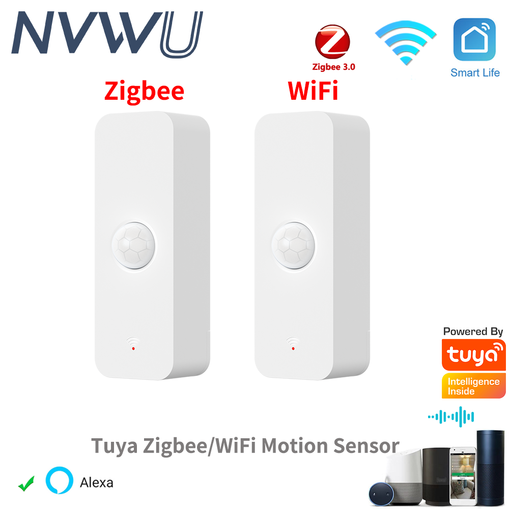 Zigbee Motion Sensor - Tuya WiFi Zigbee PIR モーションセンサースマートホーム人体赤外線検出器セキュリティスマートライフは Alexa