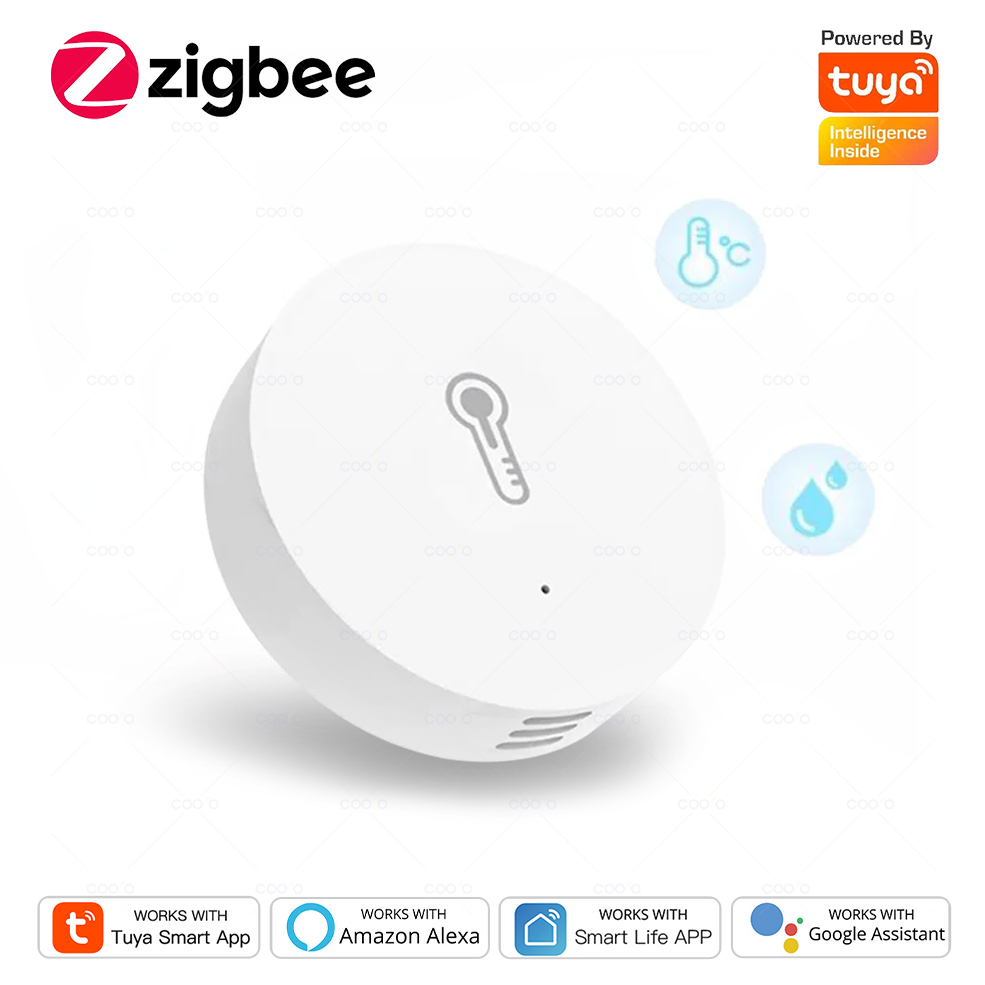 Smart Home News - Tuya スマート Zigbee 温度と湿度センサーアプリ制御屋内温度計モニターホームオートメーションは Alexa Google