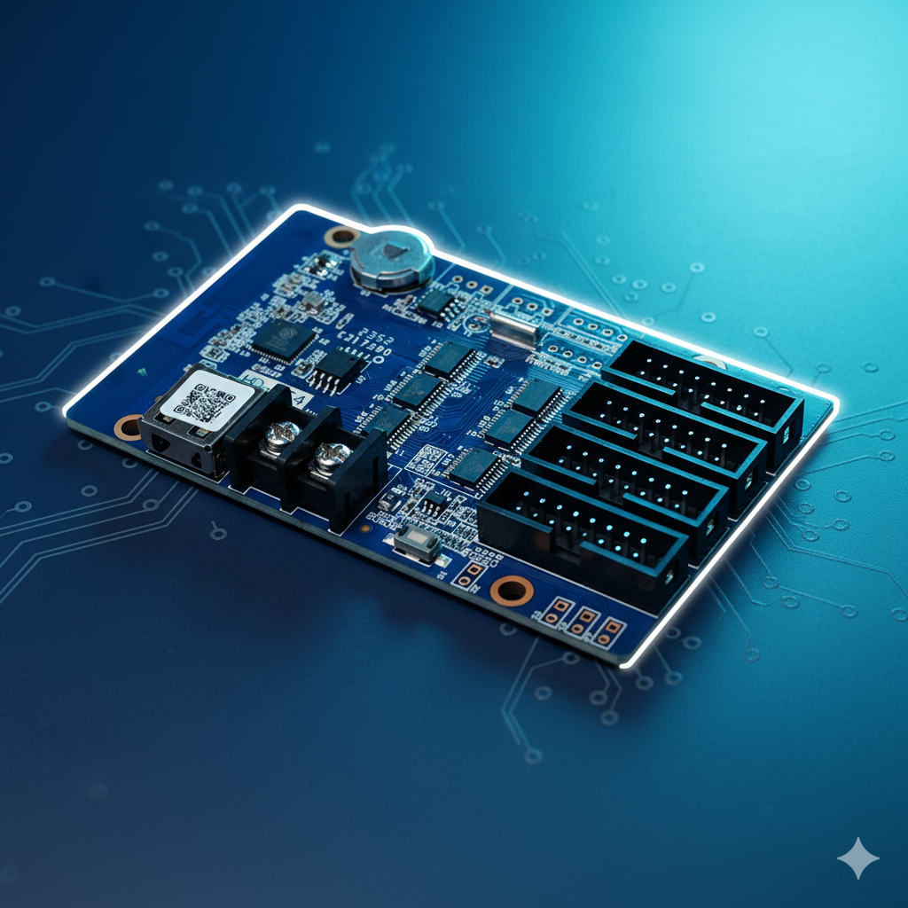 Wifi Led Dimmer - Huidu HD-WF4 フラッグシップWiFi LEDコントローラーカード 4つのHUB75Eインターフェース WFシリーズ