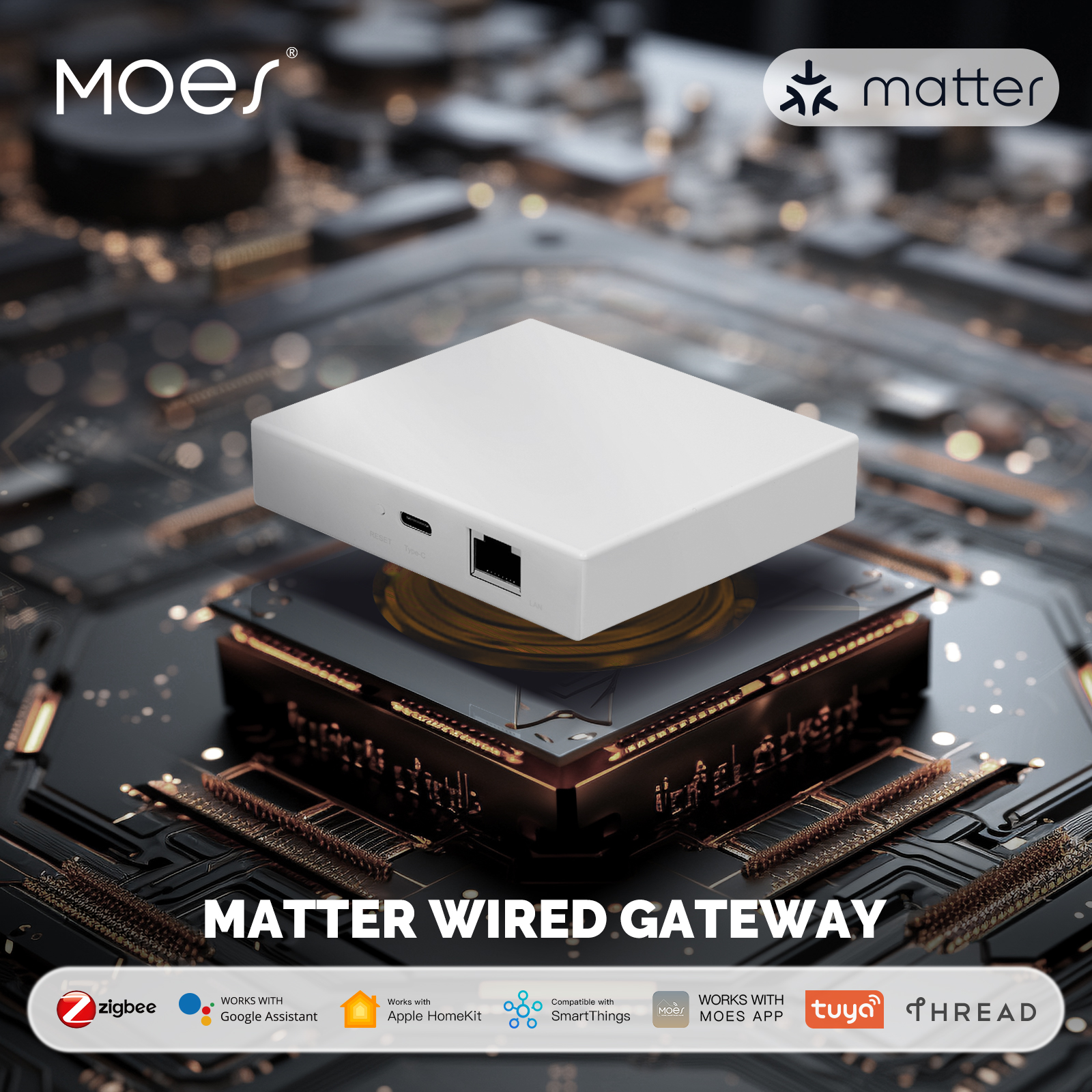 Smart Home Full System - MOES Tuya Zigbee Matter Thread Gateway