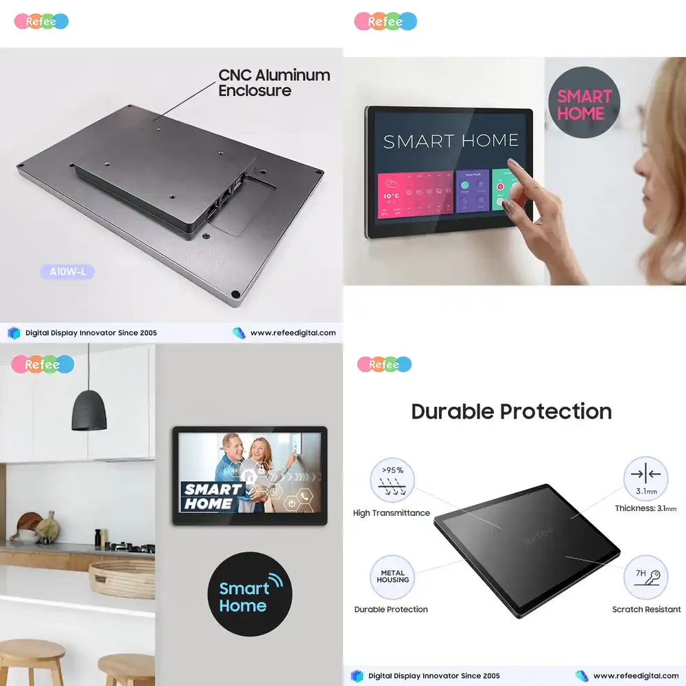 Smart Home Display - Android WiFiタッチスクリーンスマートホームディスプレイLCDスクリーン