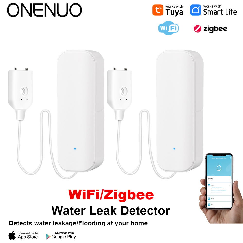 Wifi Water Sensor - WiFi/Zigbee 水センサー Tuya 漏水警報洪水漏水検知器スマートホームライフアプリ水警報オーバーフロー警報セキュリティシステム