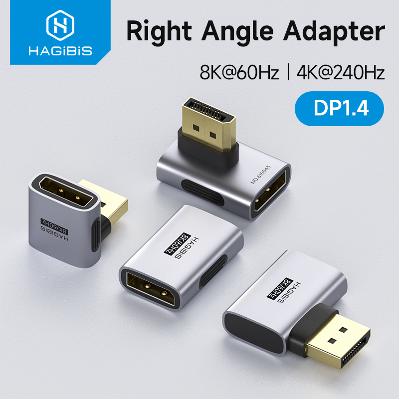 Smart Home Tablet - ハギビス DisplayPort アダプター直角 90 度オス -