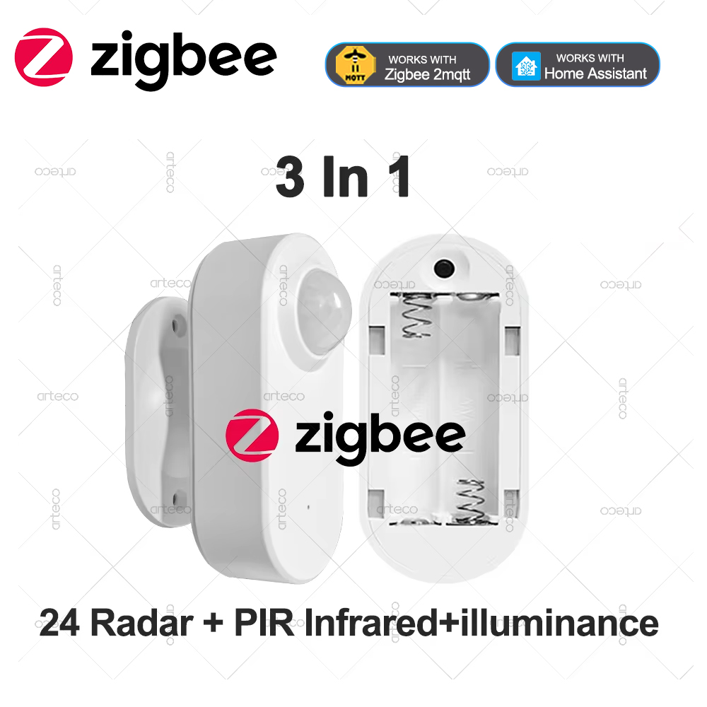 Zigbee Motion Sensor - 3 で 1 Zigbee 人間存在センサー 24