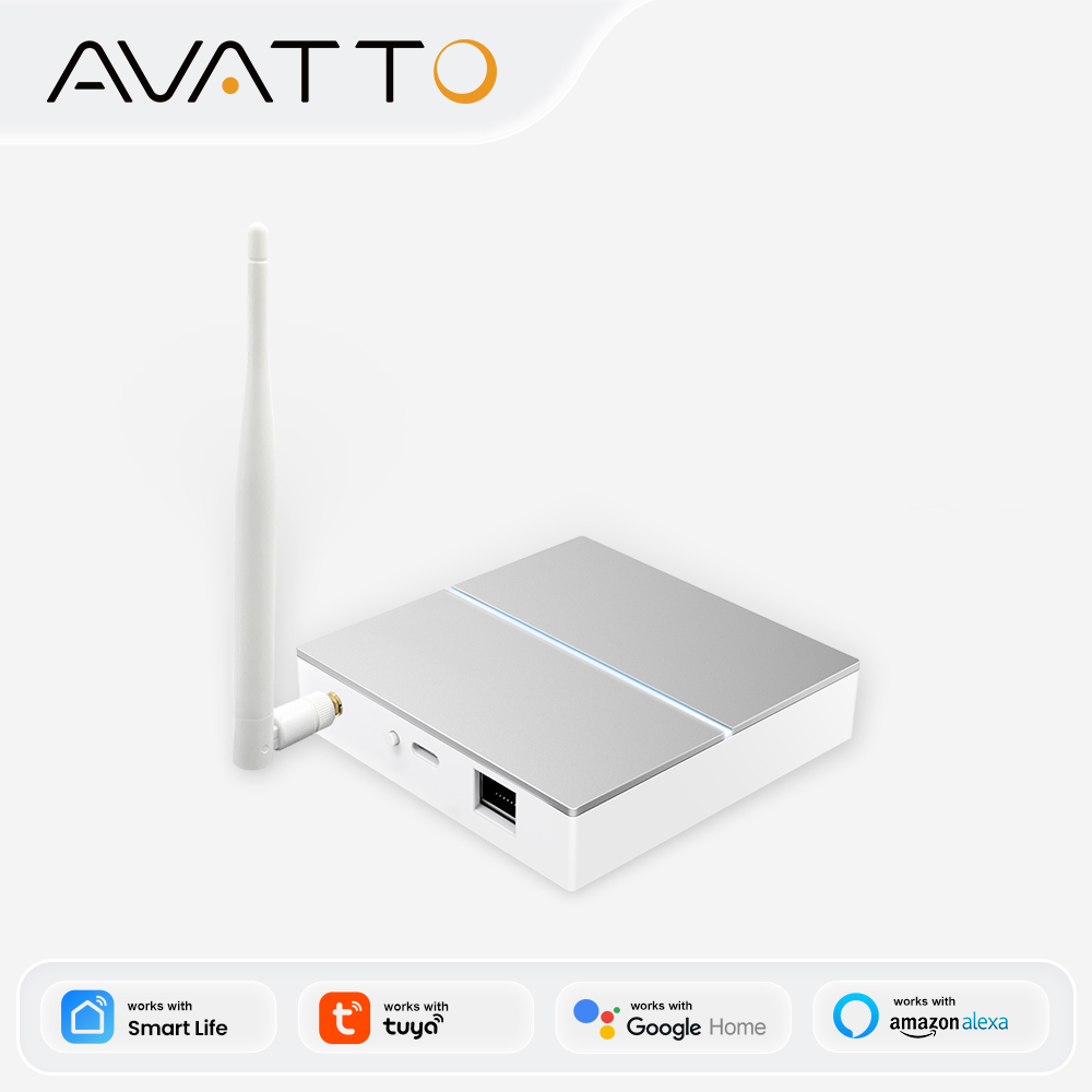 Smart Home Vimar - AVATTO Tuya ZigBee ゲートウェイ アンテナ付き スマート