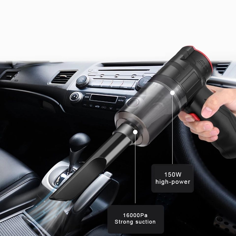 Smart Home Interior - 16000PA強力吸引 車載用ハンディ掃除機 乾湿両用 スマートコードレス 軽量 家庭用