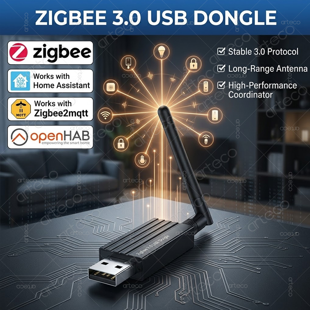 Smart Home Vimar - Zigbee 3.0 USB ドングル ユニバーサル オープンソース