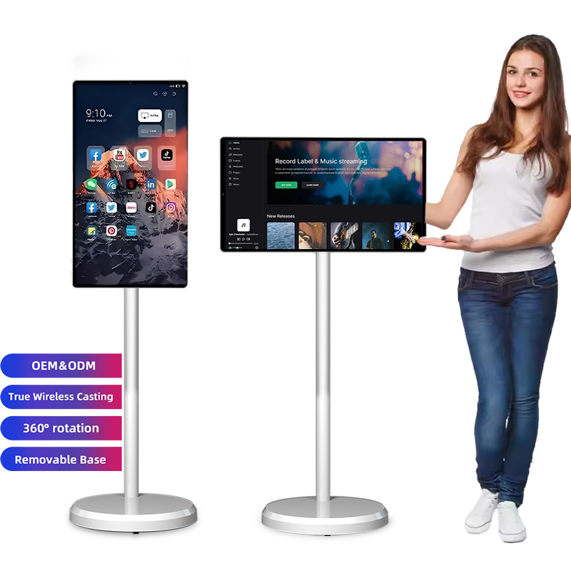 Smart Home Display - 卸売スマートテレビ 4G+64G LCDポータブルテレビディスプレイ 21.5インチ ポータブルモバイルテレビ タッチスクリーン