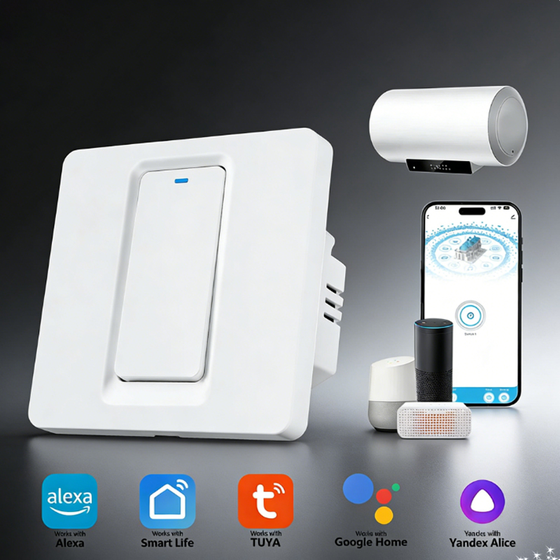 Smart Home Button - スマート給湯器スイッチ/WiFi&Bluetooth タッチコントロールは Alexa/Google Home/Smart Life APP