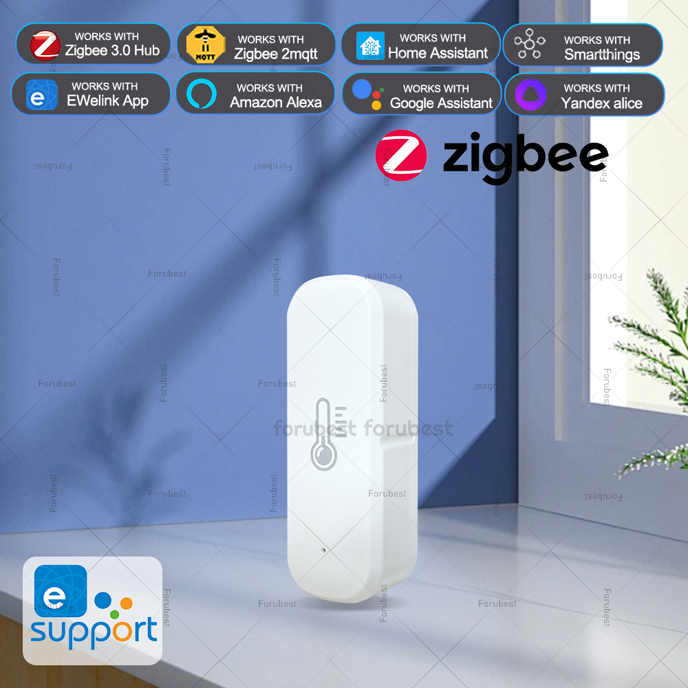 Smart Home Tablet - ZigBee 温度と湿度センサー スマートホーム湿度計 温度計 EWeLink アプリと連携