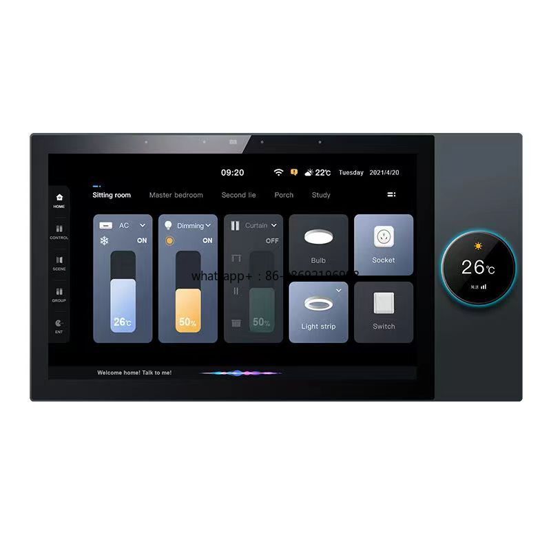 Smart Home Touchscreen Control Panel - 2023年多機能スマートホームコントロールタッチスクリーン内蔵型セントラルコントロールスイッチパネル（ZigbeeハブゲートウェイTuya 10インチ搭載）