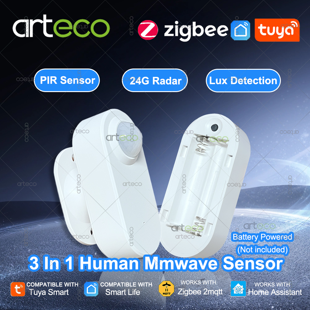 Zigbee Motion Sensor - スマート人感センサー Zigbee 24G MmWave レーダー+PIR センサー、輝度検出器、Tuya