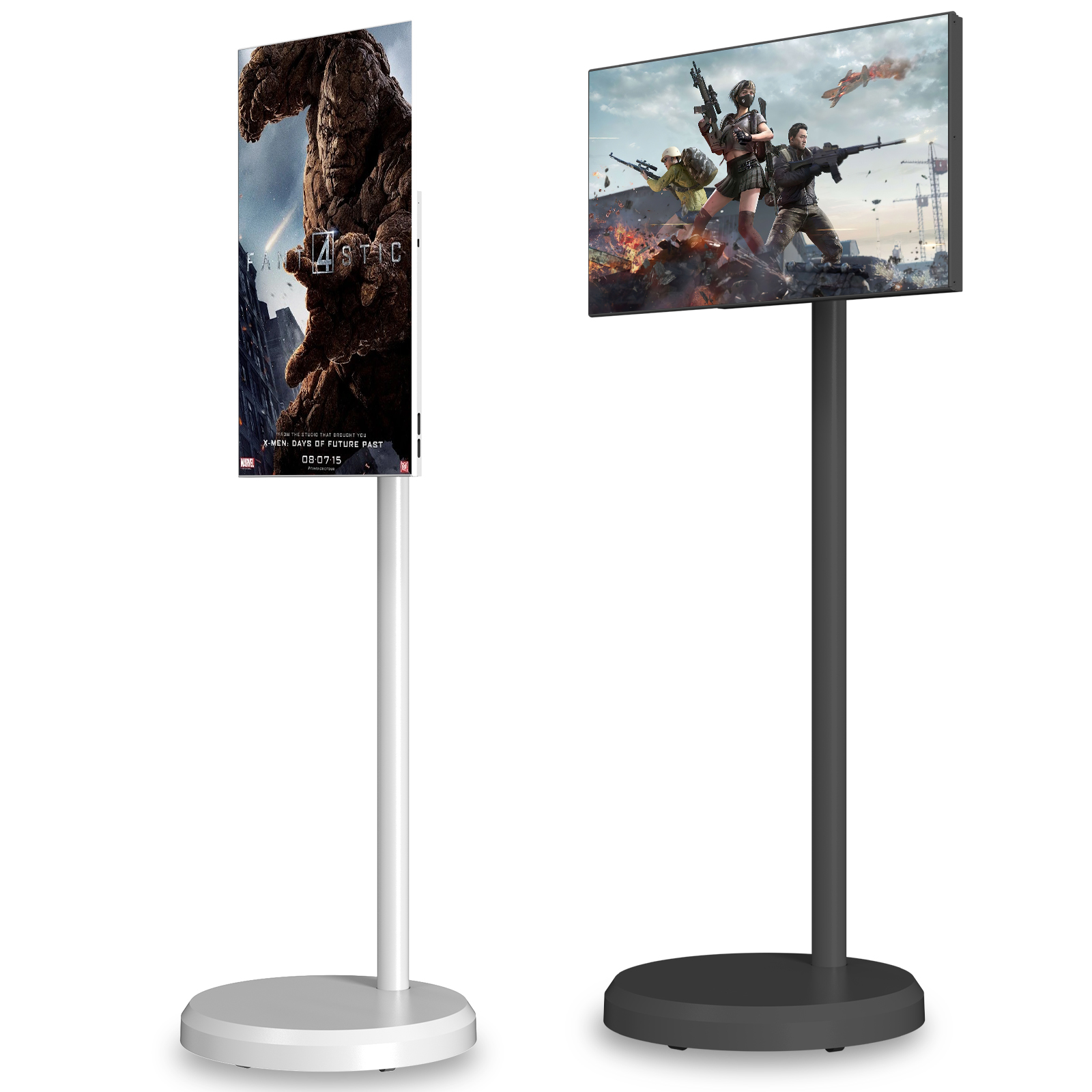 Smart Home Display - 21.5インチ、24インチ、27インチ、32インチHD AndroidインタラクティブタッチLCDディスプレイ、5Hまたは9Hバッテリー搭載、ワイヤレススマートポータブルTV