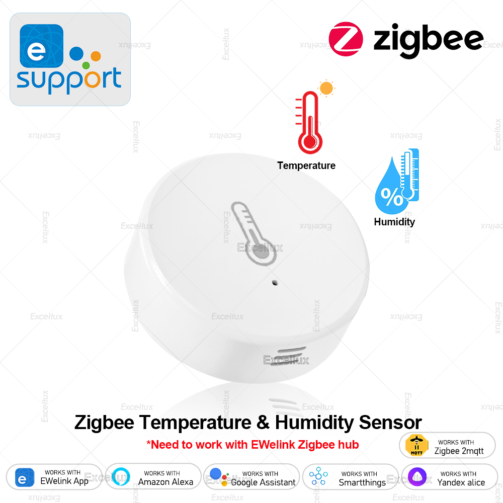 Smart Home News - EWelink スマート Zigbee 温度湿度センサーアプリ制御屋内温度計モニターホームオートメーションは Alexa Google