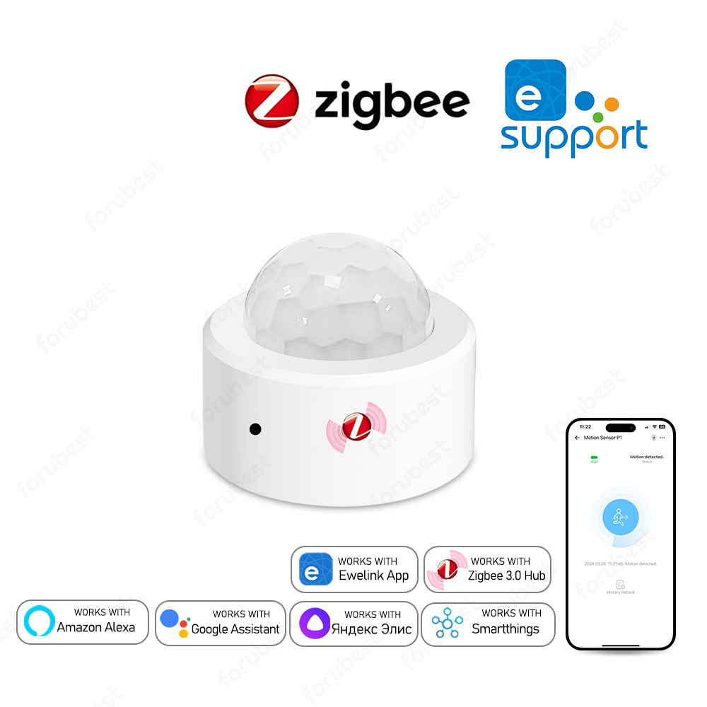 Zigbee Motion Sensor - Zigbee 3.0 人感センサー PIR 赤外線検出器 スマート