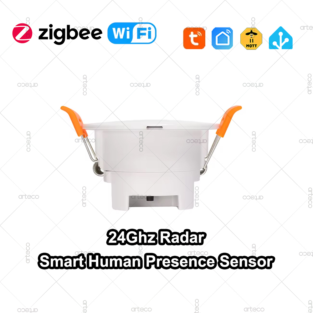 Zigbee Motion Sensor - Tuya WiFi ZigBee 人感センサー 24Gミリ波レーダー 明るさ/距離