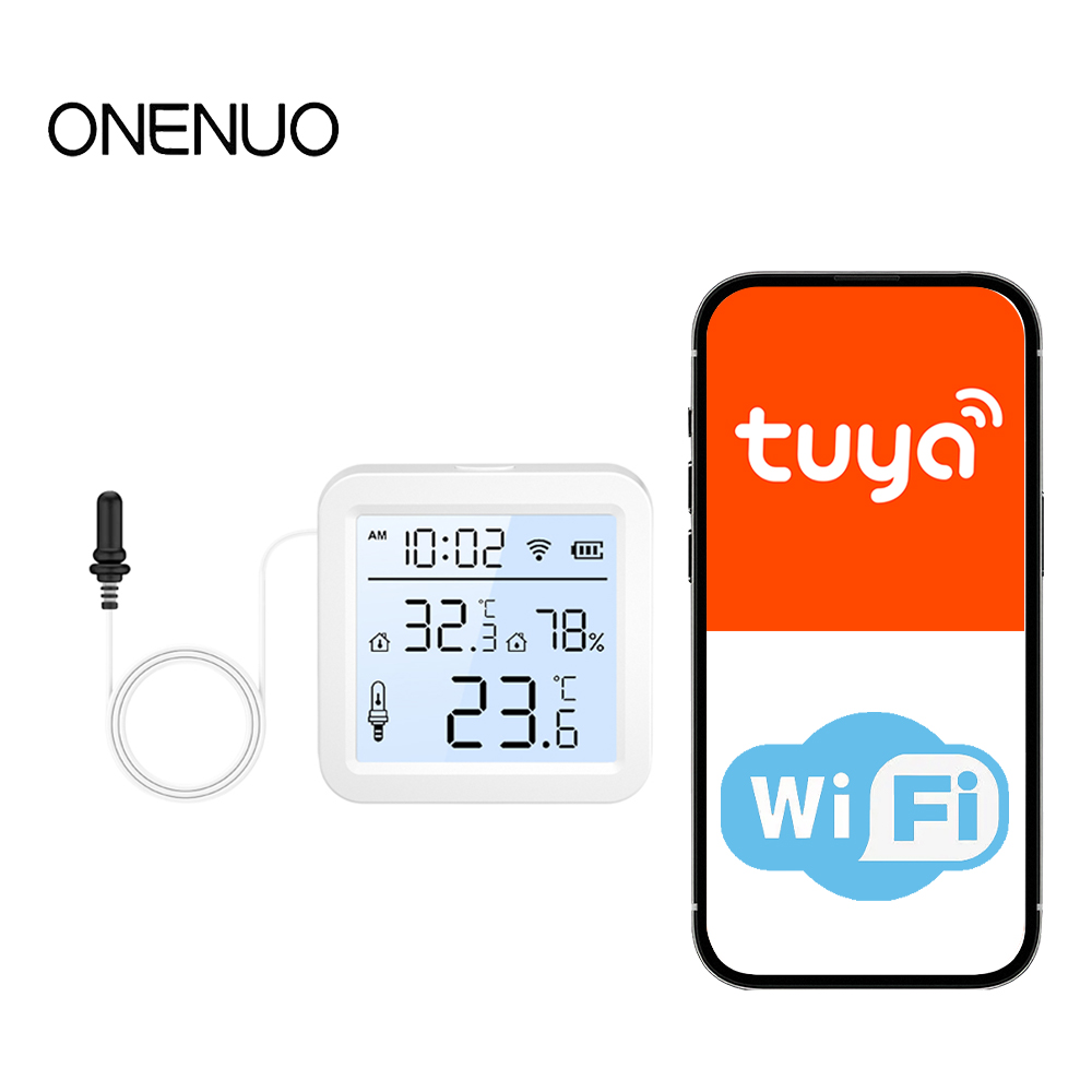 Smart Home News - 外部プローブ付きWiFi湿度温度センサー、屋内/屋外用Tuyaスマート温度計、スマートホームアプリ監視用