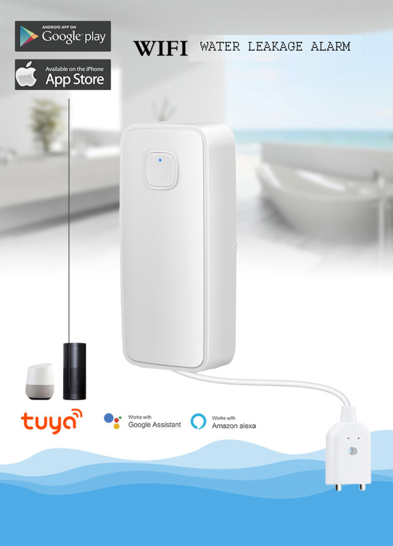 漏水警報器センサー,水漏れ検知器,オーバーフロー,洪水漏れア - Wifi Water Sensor のレビューと価格