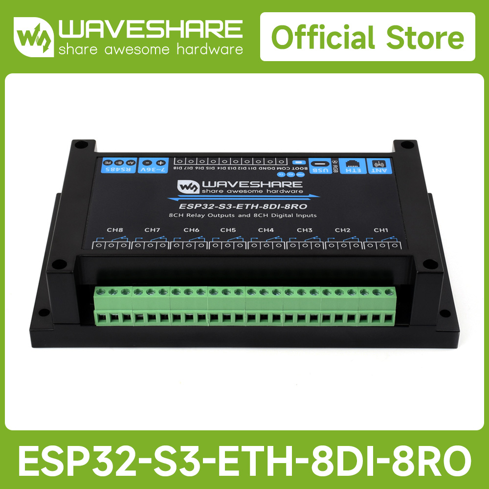 Waveshare 産業用 8 チャンネル ESP32-S3 - Smart Home Esp32 のレビューと価格