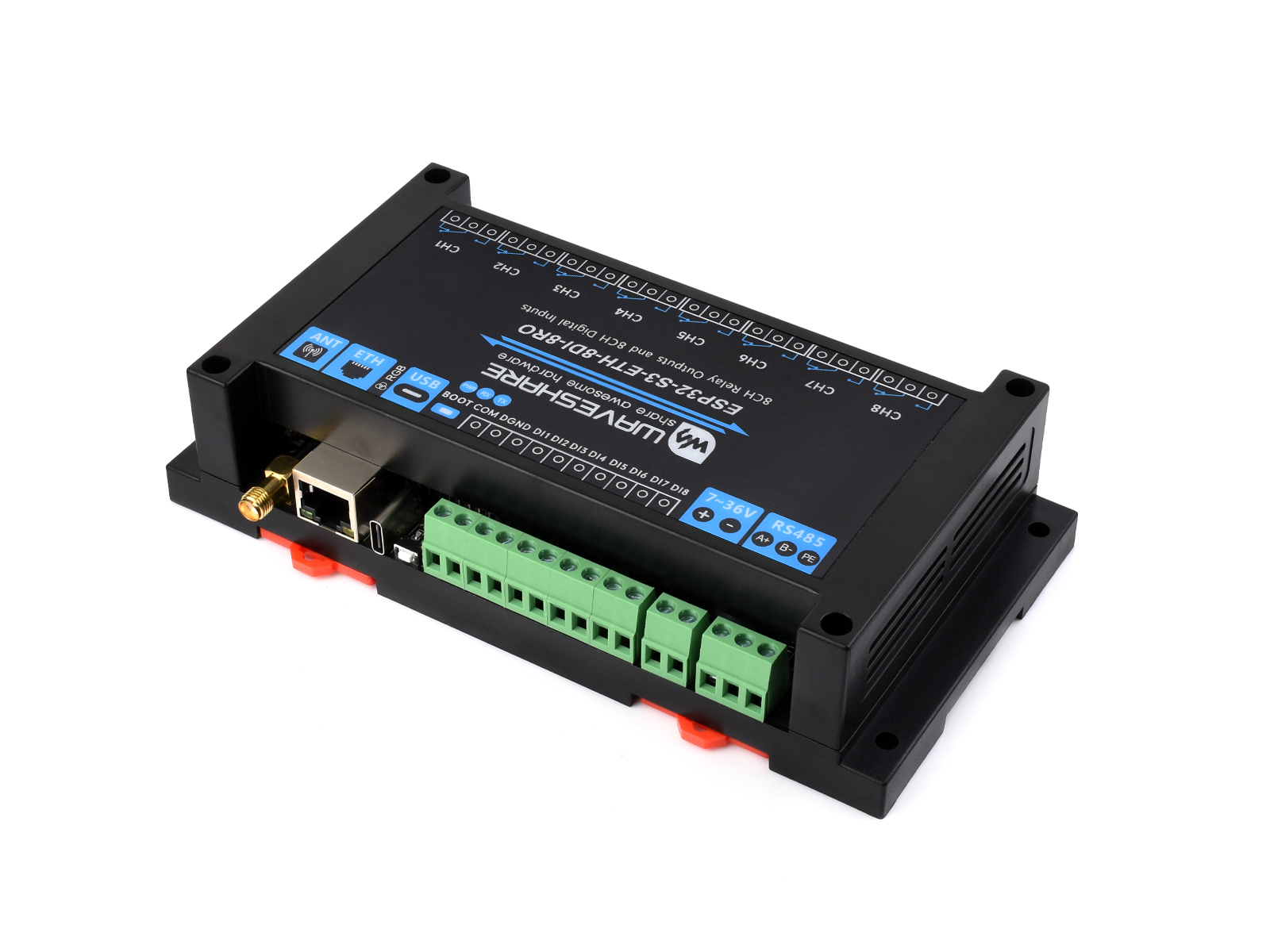 Waveshare 産業用 8 チャンネル ESP32-S3 - Smart Home Esp32 のレビューと価格