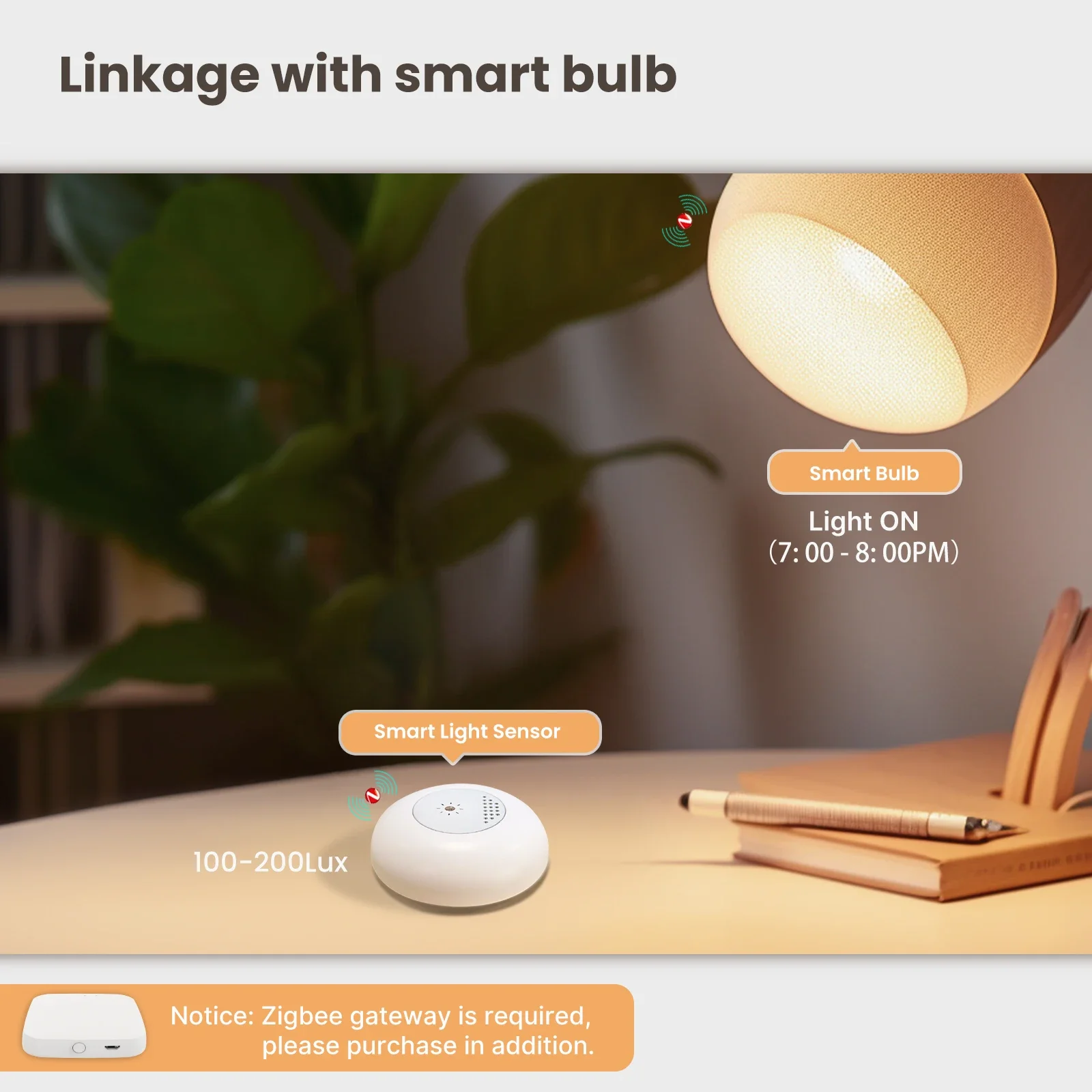 Moes-tuya zigbeeスマート光センサー、照度、明 - Smart Home Moes のレビューと価格