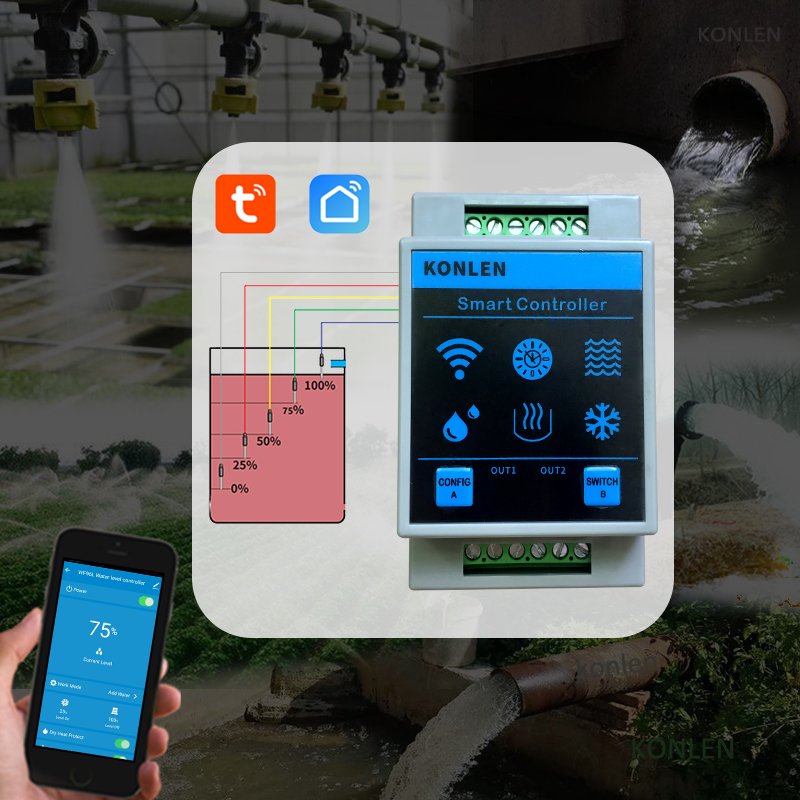 KONLEN Tuya 水位センサー WIFI スマートホー - Wifi Water Sensor のレビューと価格