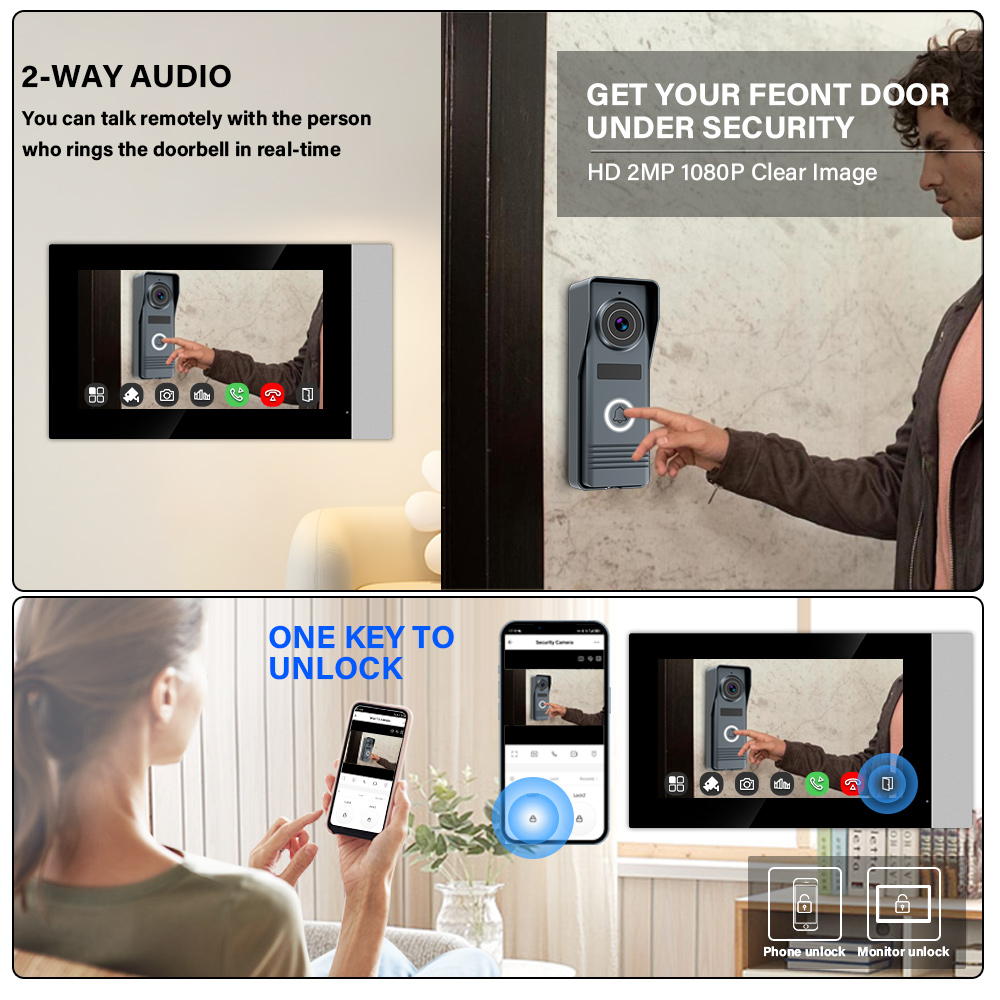 2線式スマートホームWifi 1080Pビデオインターホン  - Smart Home Video Doorphone Ezviz のレビューと価格