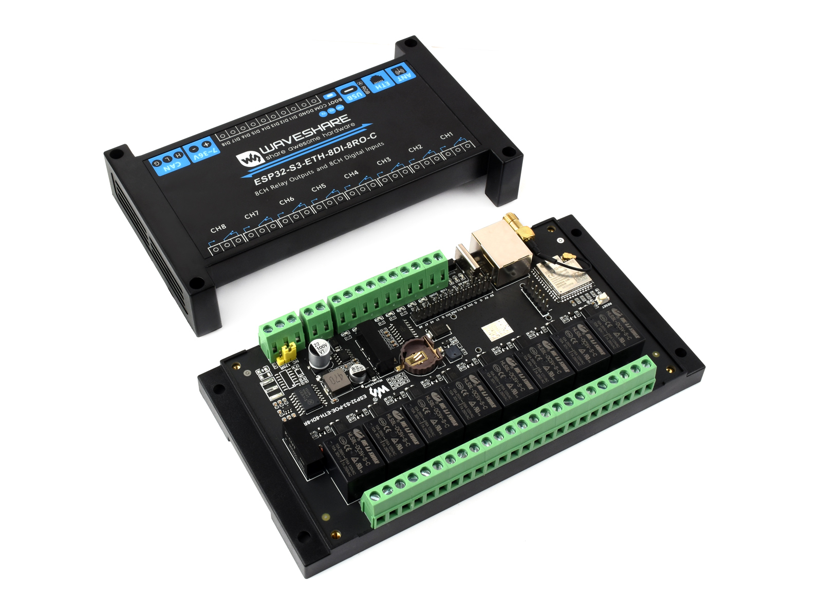 産業用 8 チャンネル ESP32-S3 WiFi リレー  - Smart Home Esp32 のレビューと価格