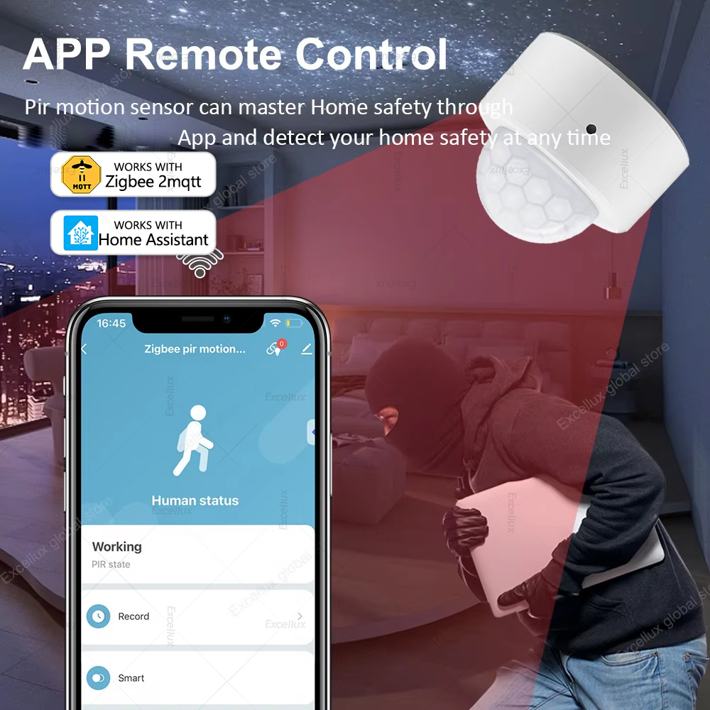 ZigBee PIR モーションセンサーミニ赤外線人体動作検 - Smart Home Full System のレビューと価格