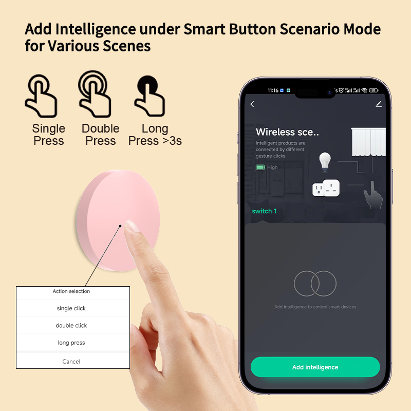 ZigBee スマートワイヤレスボタンシーンスイッチ Tuy - Smart Home Voice Assistant のレビューと価格