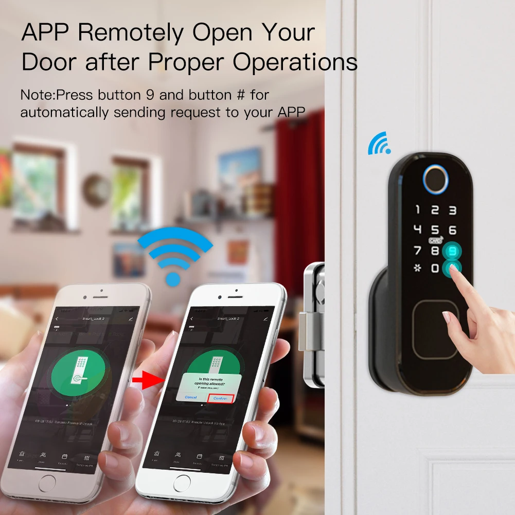 あなたのもの-Wi-Fiを備えたスマート指紋ドア,家,ホテル - Smart Home Moes のレビューと価格