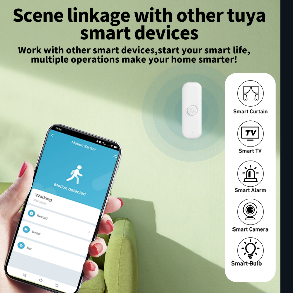 Tuya WiFi モーションセンサー スマート PIR 人 - Smart Home Tablet のレビューと価格