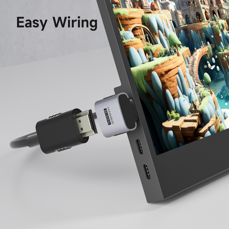 ハギビス ミニHDMI - HDMI変換アダプター 直角90 - Smart Home Tablet のレビューと価格
