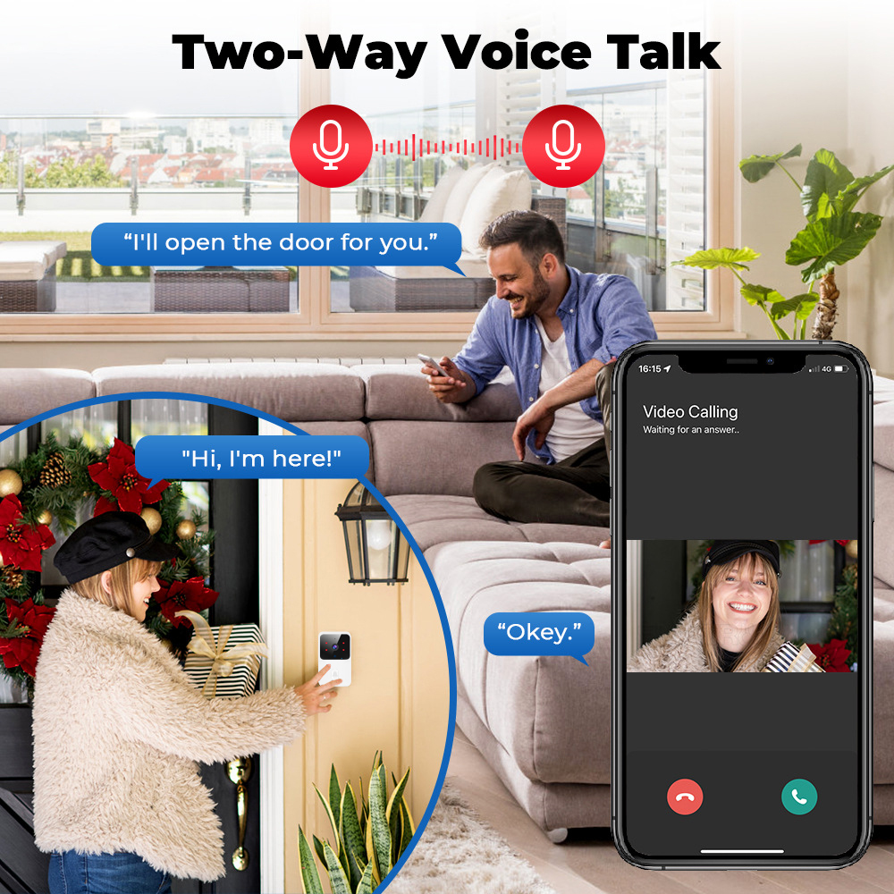 Tuya WiFi ビデオドアベルワイヤレス HD カメラ  - Smart Home Video Doorphone Ezviz のレビューと価格