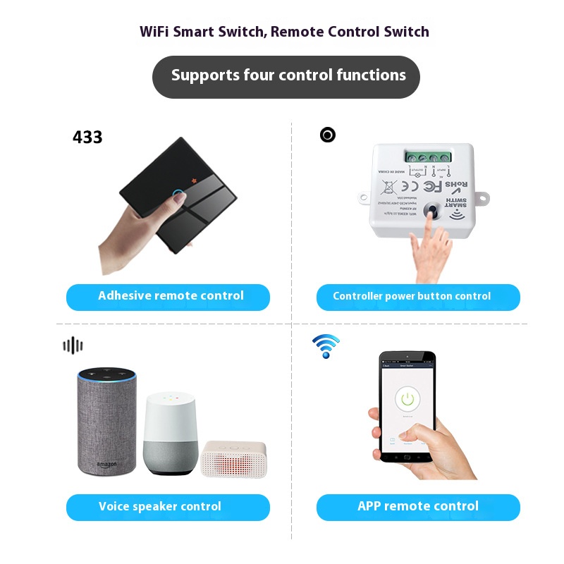 Tuya スマートスイッチオフデバイスは、ワイヤレスタッチ、 - Smart Home Full System のレビューと価格