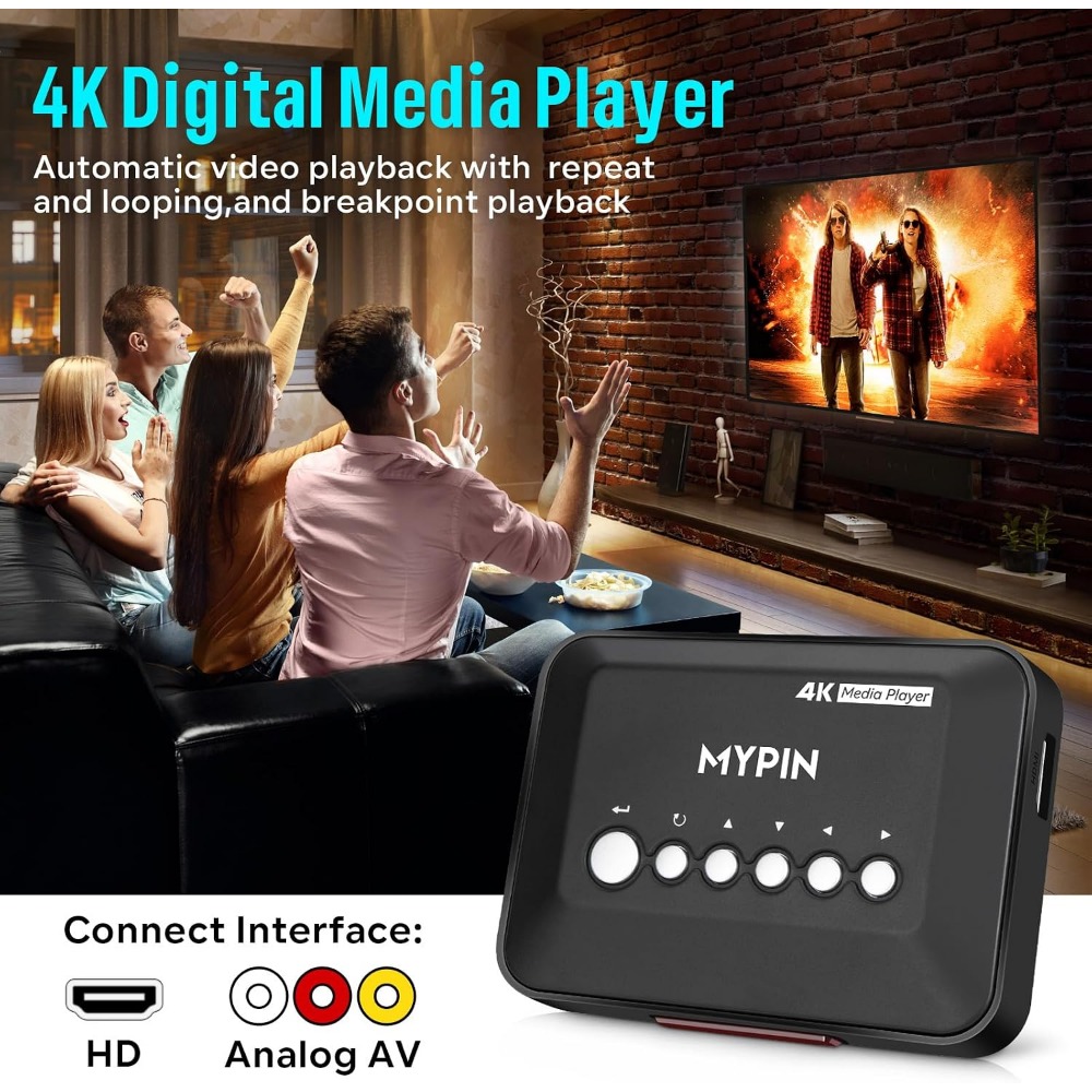 4K 30Hz HDMI メディアプレーヤー、14TB HD - Smart Home For Living のレビューと価格
