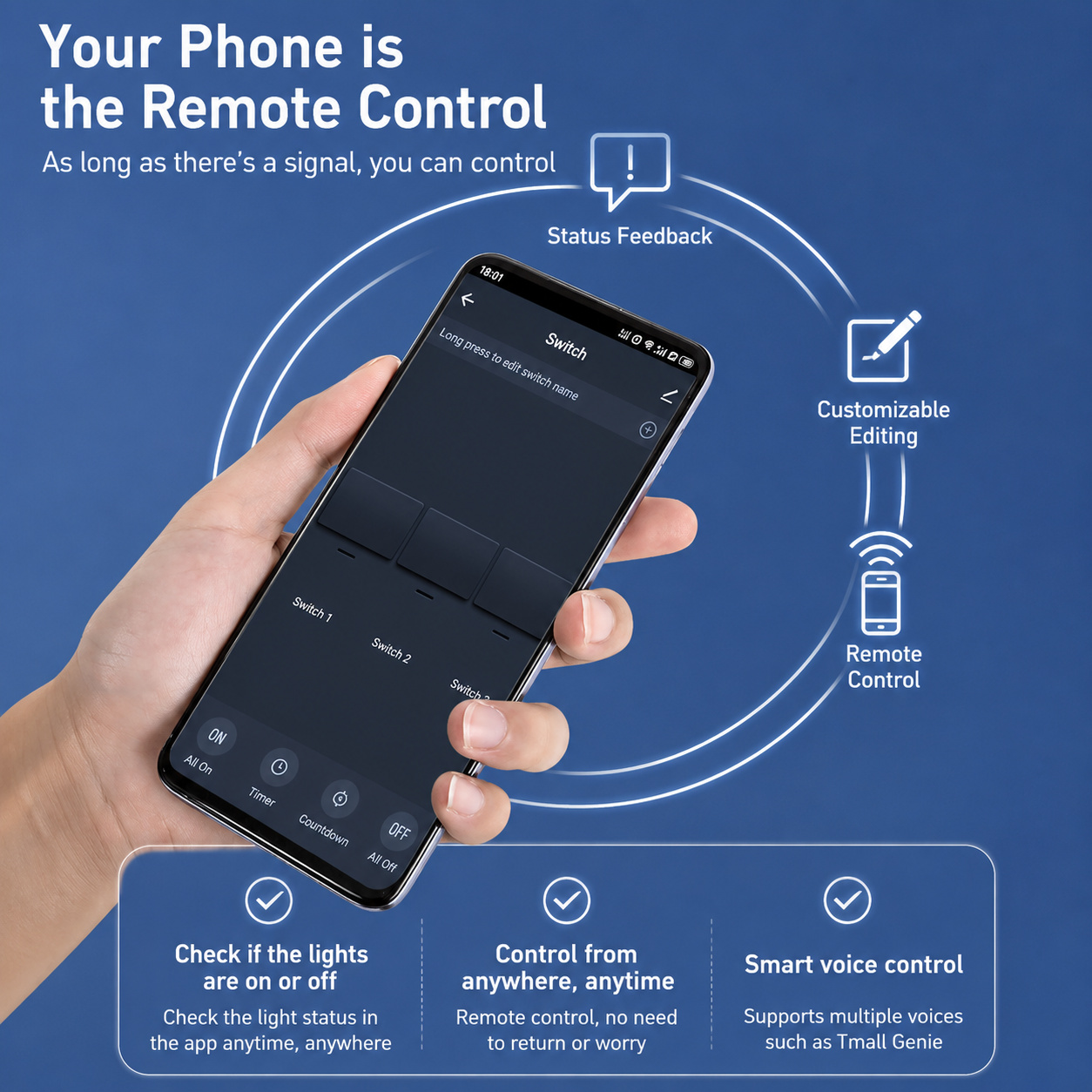 Tuya米国仕様タッチスイッチ、リモコン、音声コントロール、 - Smart Home Button のレビューと価格