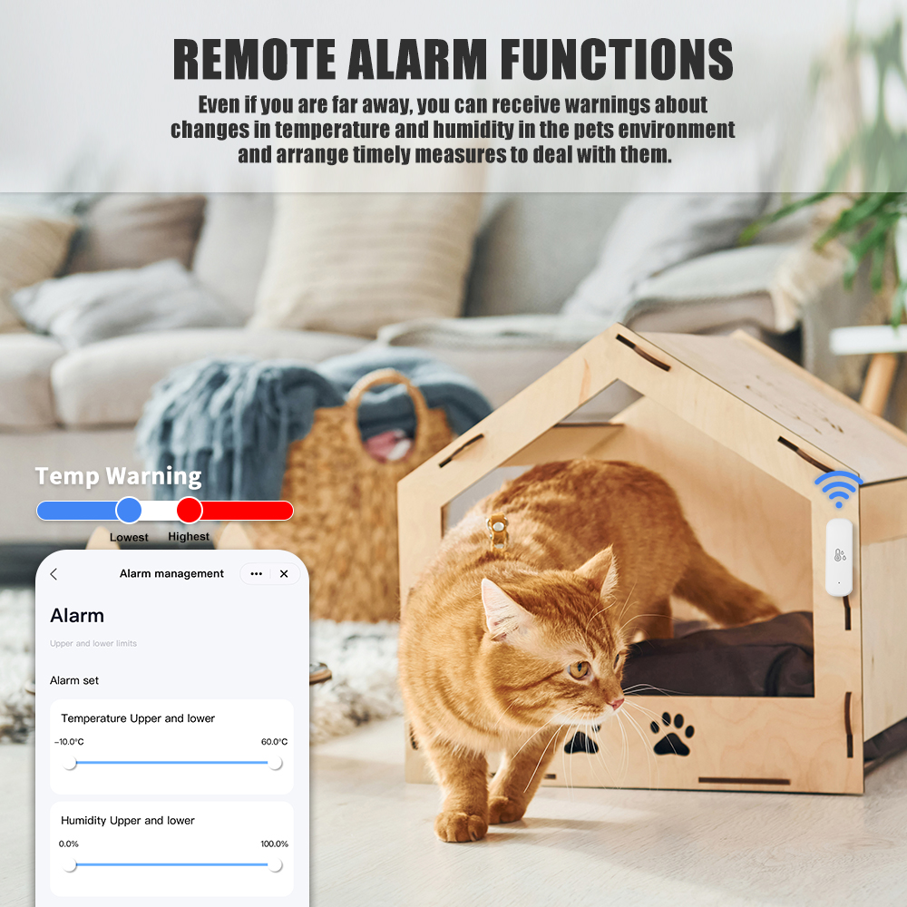 Tuya WiFi 温度と湿度センサー スマートライフモニタ - Smart Home News のレビューと価格