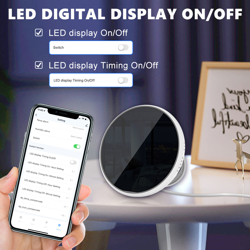 Tuya USB スマート温度湿度センサー WiFi APP - Smart Home News のレビューと価格