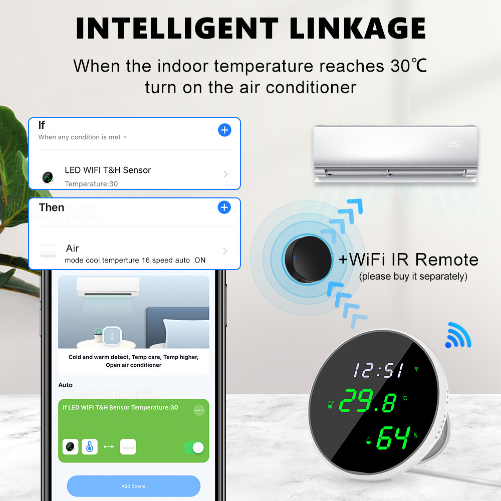 Tuya USB スマート温度湿度センサー WiFi APP - Smart Home News のレビューと価格