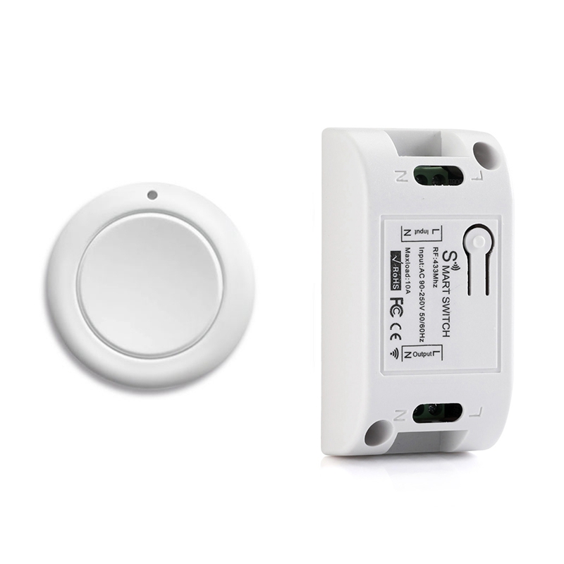 スマートホームワイヤレスライトスイッチ RF 433 MHz - Smart Home Button のレビューと価格