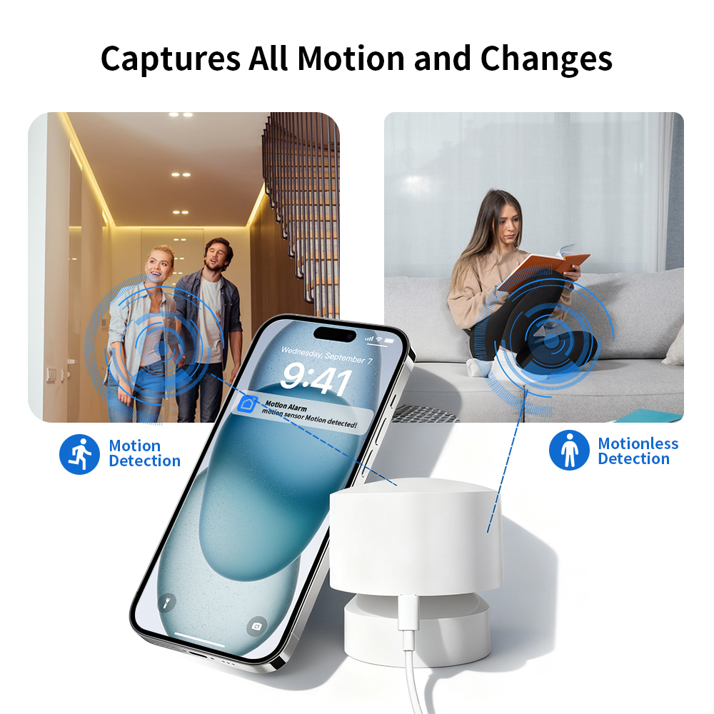 ZigbeeまたはWiFiスマート人感センサー 24Gミリ波 - Zigbee Motion Sensor のレビューと価格