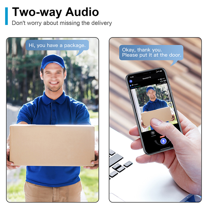 WiFi スマートビデオドアベルカメラナイトビジョンスマート - Smart Home Video Doorphone Ezviz のレビューと価格