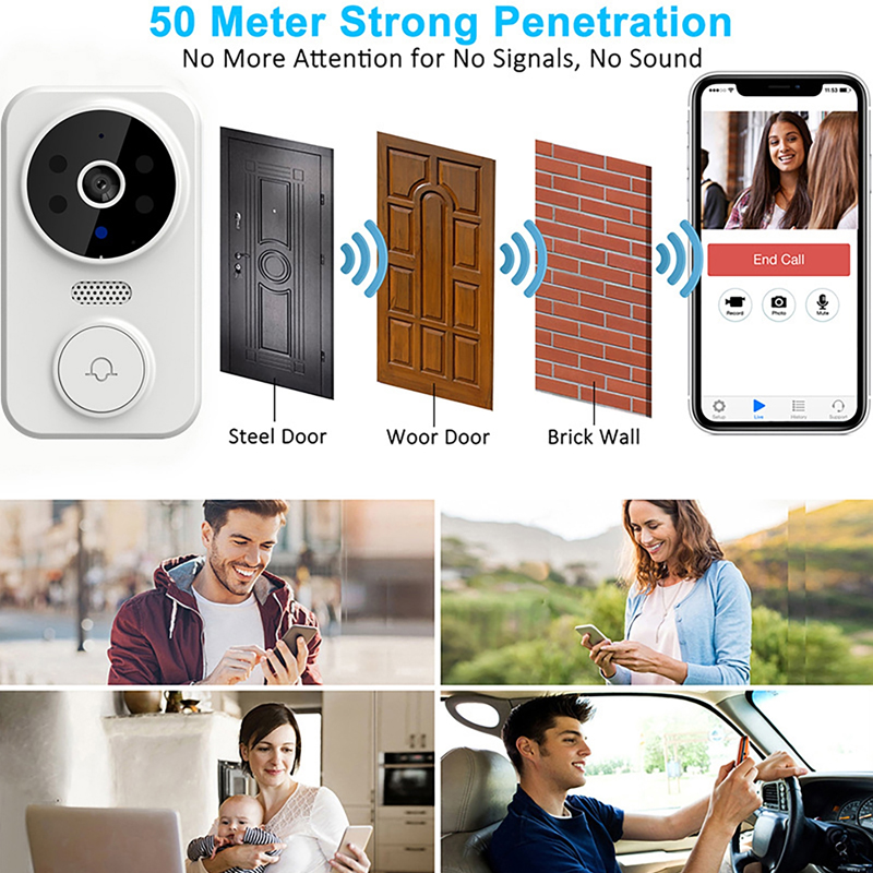 WiFi スマートビデオドアベルカメラナイトビジョンスマート - Smart Home Video Doorphone Ezviz のレビューと価格