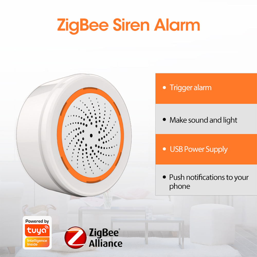 Coolcam Tuya Zigbee スマート サイレン  - Smart Home Vimar のレビューと価格