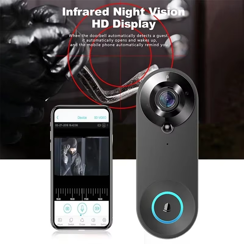 HD 1080P スマートワイヤレスドアベル WiFi ビデ - Smart Home Video Doorphone Ezviz のレビューと価格